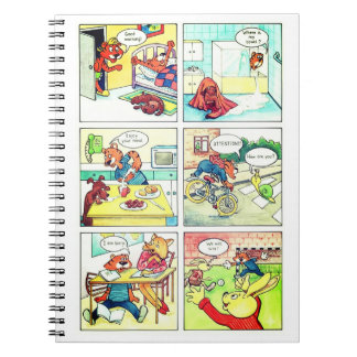 Caderno Espiral Comic mit einem kleinen Tiger