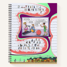 Caderno Espiral Comic Toe’s Town |