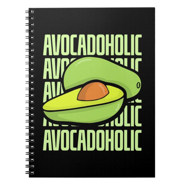 Caderno Espiral Comida de Fruta Avocado (Frente)