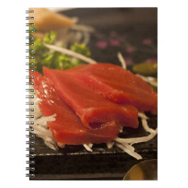 Caderno Espiral Comida de Peixes do Horário do Atum Sushi