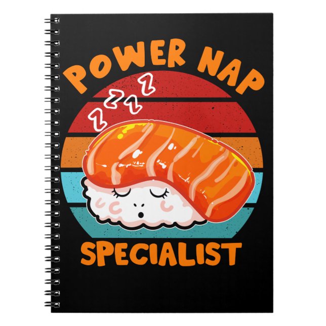 Caderno Espiral Comida Japonesa Sushi Lover Kawaii (Frente)