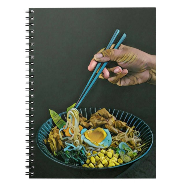 Caderno Espiral Comidas japonesas (Frente)
