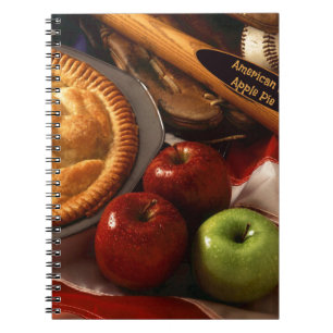 Caderno Espiral Como americano como Apple Pie