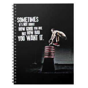 Caderno Espiral Como mau você o quer - CrossFit inspirador