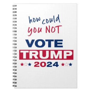 Caderno Espiral Como não pôde votar no TRUMP 2024