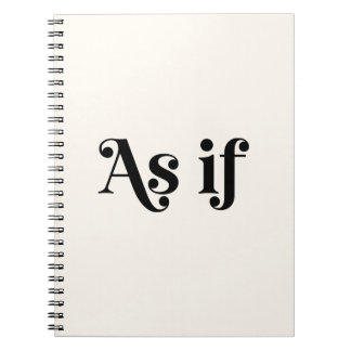 Caderno Espiral Como Se