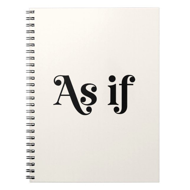 Caderno Espiral Como Se (Frente)