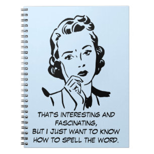 Caderno Espiral Como soletrar as citações do relatório da corte