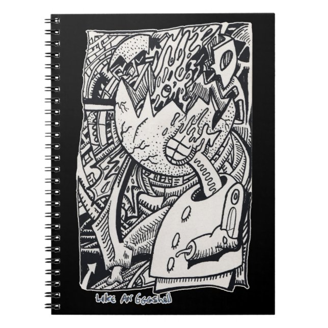 Caderno Espiral Como um Eggshell (Frente)