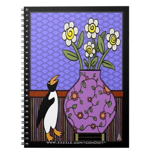 Caderno Espiral Como Um Pinguim Para Daffodils (Frente)
