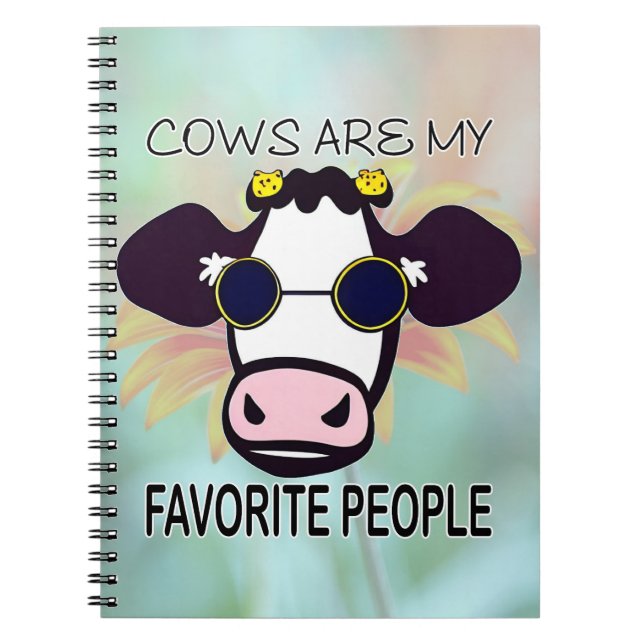 Caderno Espiral Como Vacas mais do que Pessoas (Frente)