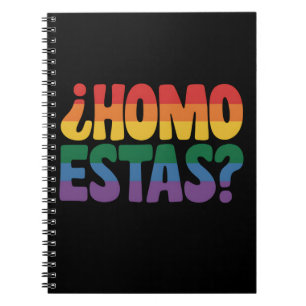 Caderno Espiral Como Você Está Piadas Espanhol Mexicano Aliado Gay