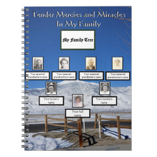 Caderno Espiral Compaixões de árvores da família das montanhas cob