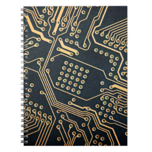 Caderno Espiral Componentes eletrônicos, fechamento de placa de co