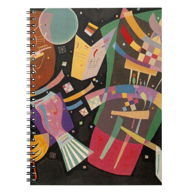 Caderno Espiral Composição 10 de Kandinsky Pintura Abstrata (Frente)