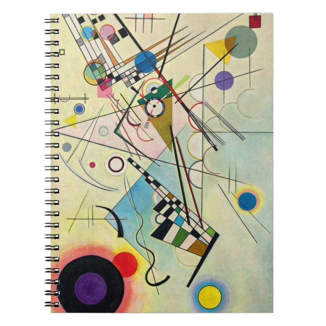 Caderno Espiral Composição 8 de 1923 por Wassily Kandinsky (Frente)