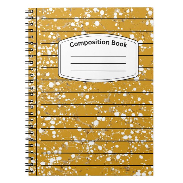 Caderno Espiral Composição amarela (Frente)