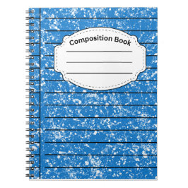 Caderno Espiral Composição Azul