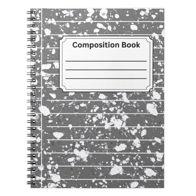 Caderno Espiral Composição da cinza (Frente)