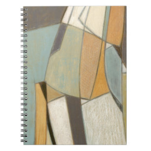 Caderno Espiral Composição de abstrato com Cores Mudadas