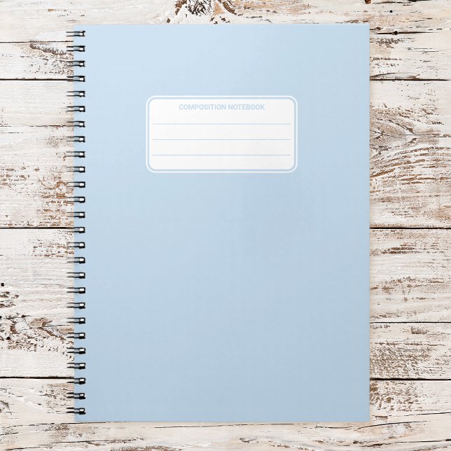 Caderno Espiral Composição de Cor Sólida em Pastel Macio Estético (Criador carregado)