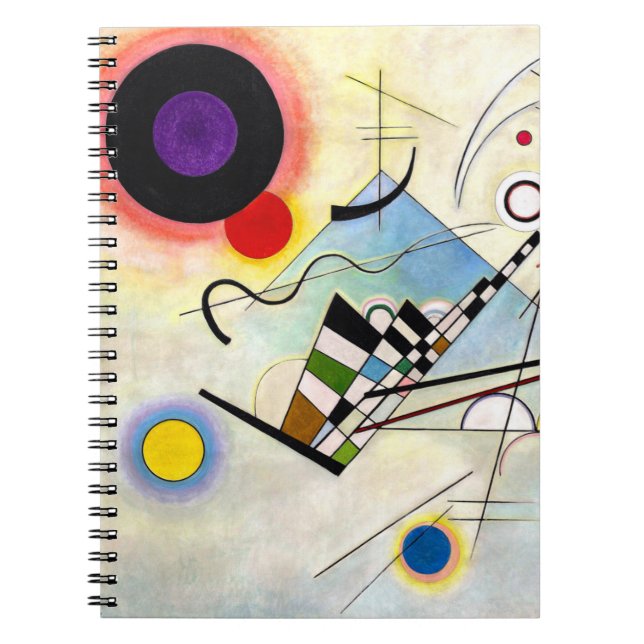 Caderno Espiral Composição Kandinsky 8 (Frente)