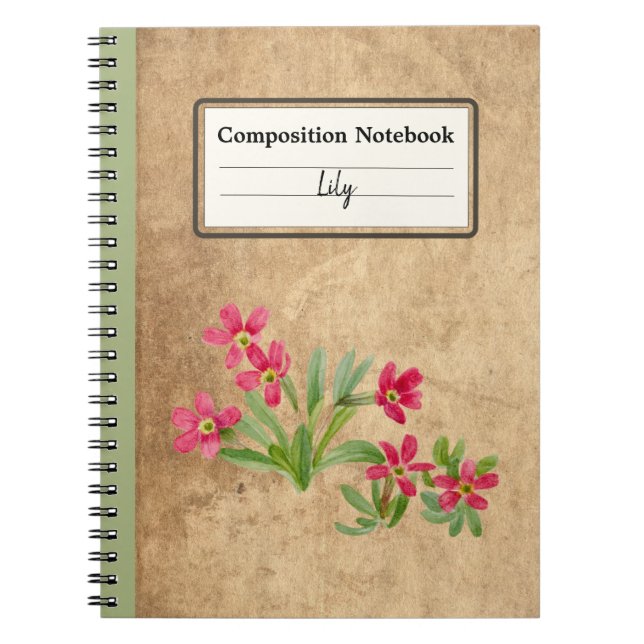 Caderno Espiral Composição Personalizada Primrose (Frente)