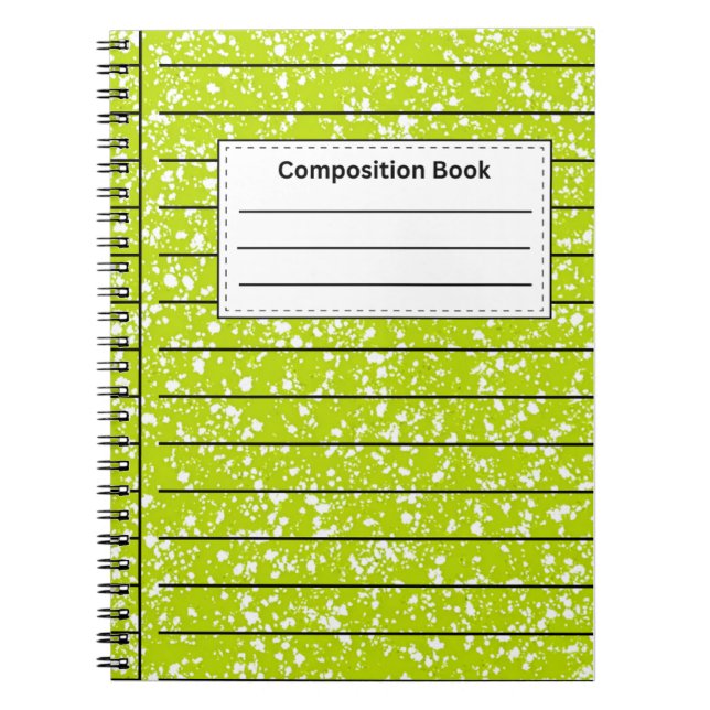 Caderno Espiral Composição Verde (Frente)