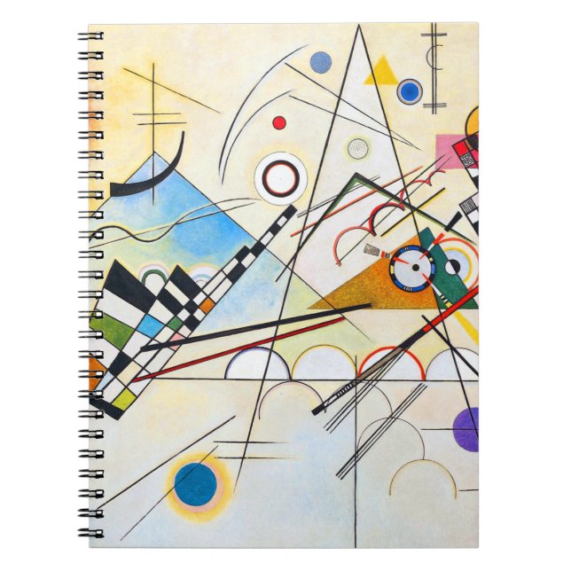 Caderno Espiral Composição VIII de Kandinsky (Frente)