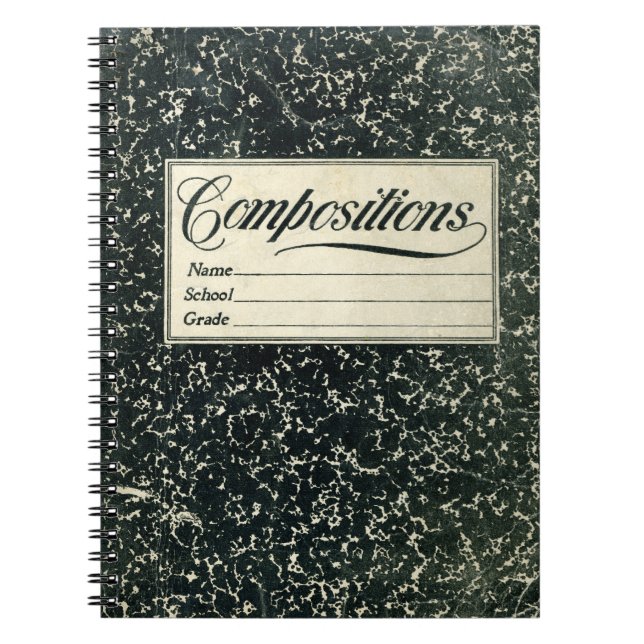 Caderno Espiral Composições Vintage (Frente)
