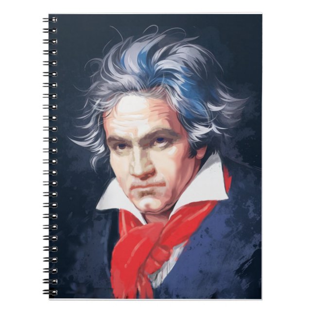 Caderno Espiral Compositores do Excelente: Beethoven (Frente)