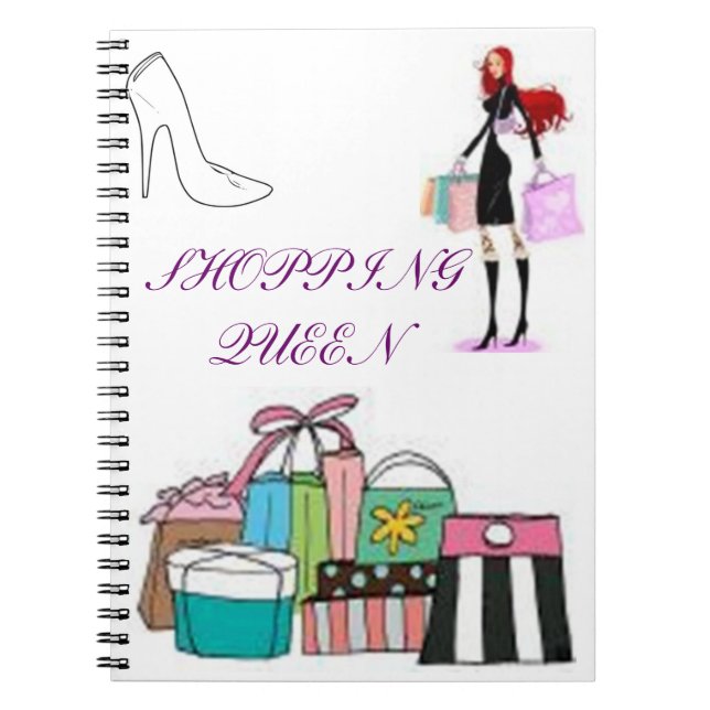 CADERNO ESPIRAL COMPRANDO COLEÇÃO DE RAINHAS (Frente)