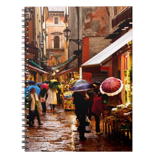 Caderno Espiral Comprar na chuva (Frente)