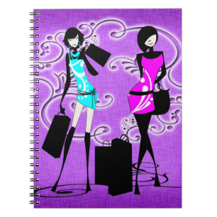 Caderno Espiral Comprar roxo na moda dos modelos das meninas