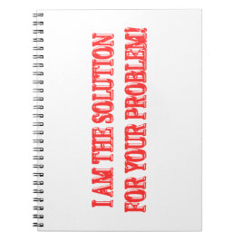 Caderno Espiral Comprar Trabalho de arte, Design, "EU SOU A SOLUÇÃ