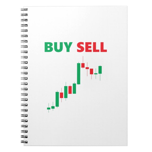 Caderno Espiral Comprar Vender - Corretora de Ações Mercado Forex  (Frente)