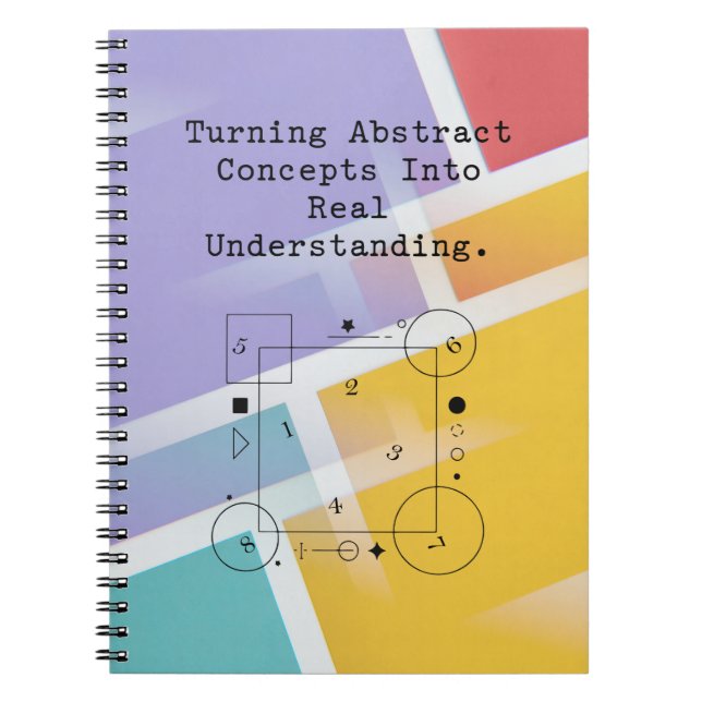 Caderno Espiral Compreensão Abstrata à Real | Clareza Matemática (Frente)