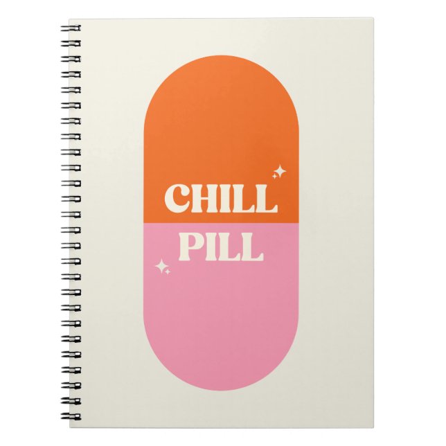 Caderno Espiral Comprimido Relaxante (Frente)