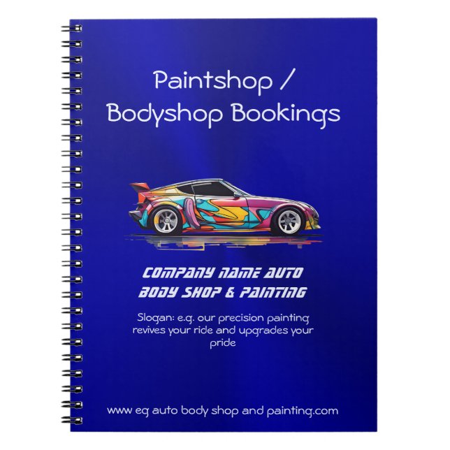 Caderno Espiral Compro de corpo automático e pintura de precisão (Frente)