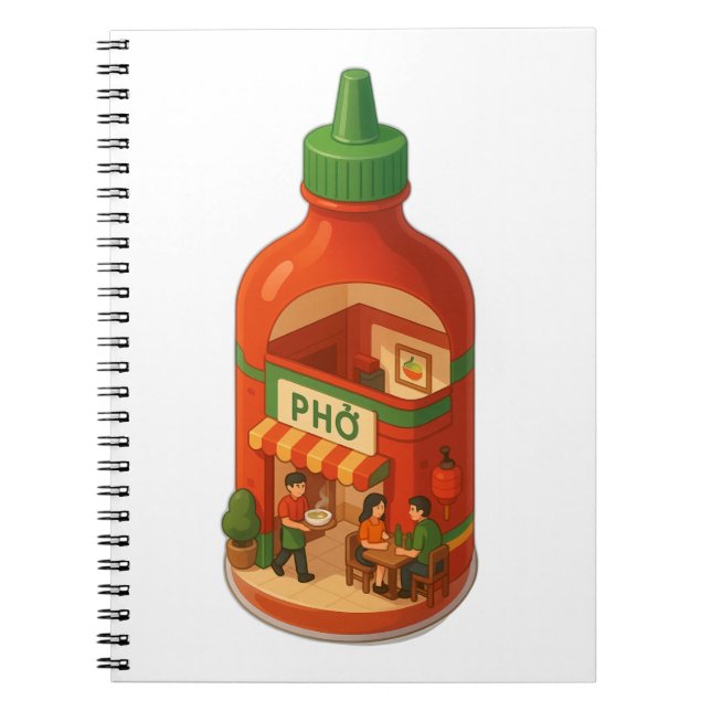 Caderno Espiral Compro Sriracha Pho (Frente)
