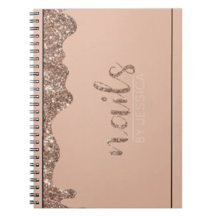 Caderno Espiral Compromisso técnico de Nail Personalizado