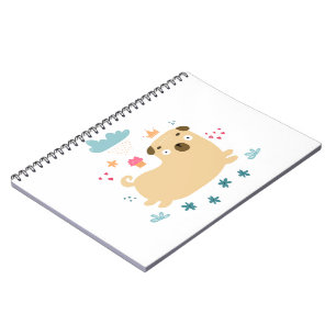 Caderno Espiral Computador portátil de fotos feliz