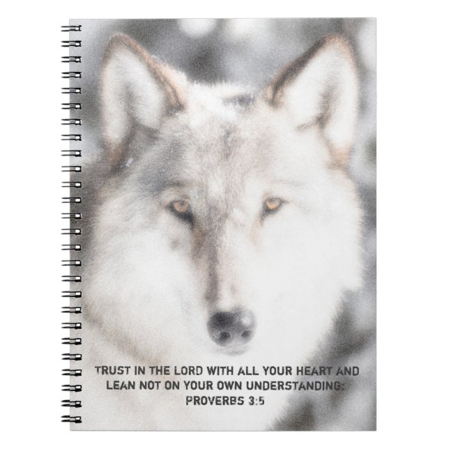 Caderno Espiral Computador portátil Wolf 3:5 (Frente)