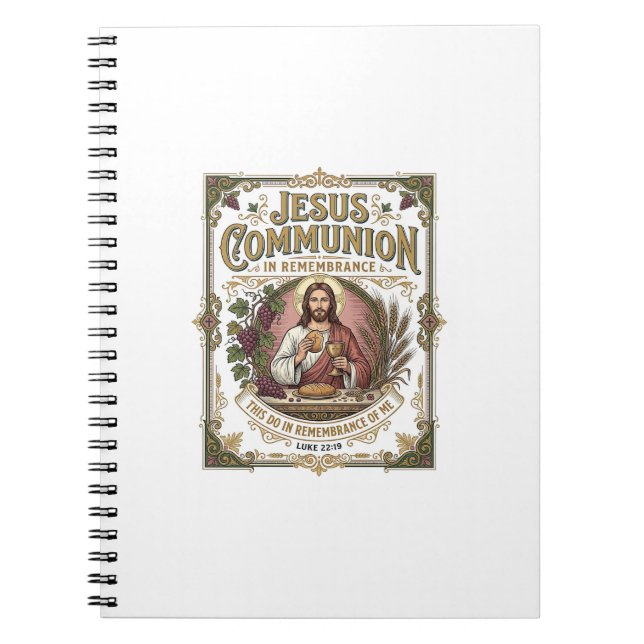 Caderno Espiral Comunhão de Jesus Comunhão de Jesus Fé Cristã Vi (Frente)