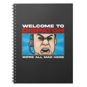 Caderno Espiral Comunicações de emergência do Funny Dispatcher 