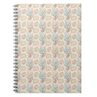 Caderno Espiral Conchas e Coral