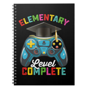 Caderno Espiral Conclusão do Nível Elementar Graduação Jogos Gamer