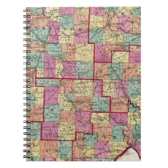 Caderno Espiral condados de Ohio (Frente)
