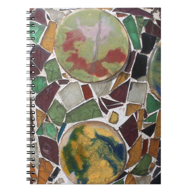 Caderno Espiral Condecoração do mosaico (Frente)