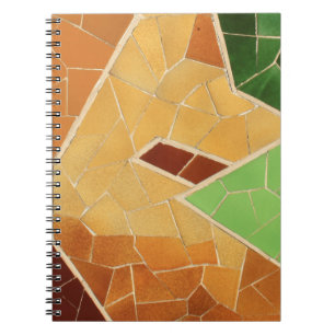 Caderno Espiral Condecoração do mosaico